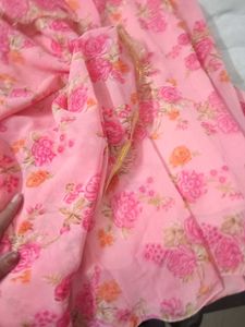Pretty Pink Floral Kurta Set
