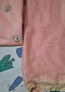 Light Pink Dress Material