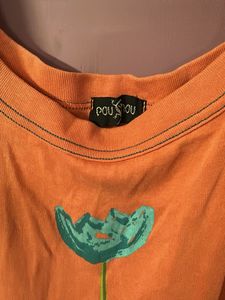 Orange Floral Tank Dress