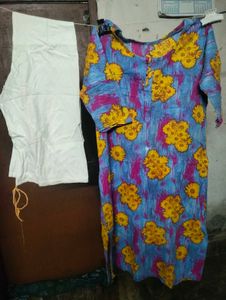 Floral Print Kurta with Pants Set