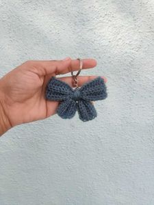 Crochet Bow Keychain