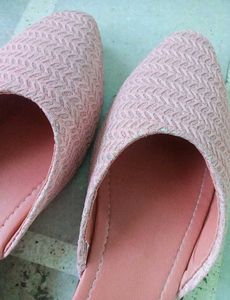 Pink Pointed-Toe Mules