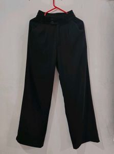 OFF DUTY BUTTON UP PLEATED HIGH WAIST PANTS