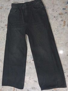 Vintage Wash Black Denim Jeans