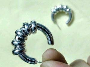 combo of 2 Twisted Hoop Earrings