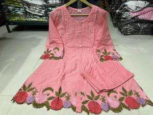 Embroidered floral Co-ord set