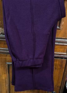 Purple Puff Sleeve Co-ords Set