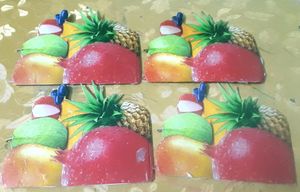 Stationary item's Fruits school project 4 set