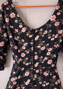 Chic Floral Print Midi Dress