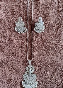 Peacock Design Necklace & Earring Set