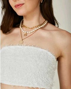 🔻 LOWEST pr - Fuzzy Strapless Crop Tube Top