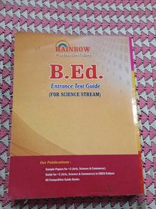 B.Ed. Entrance Test Guide - Science Stream