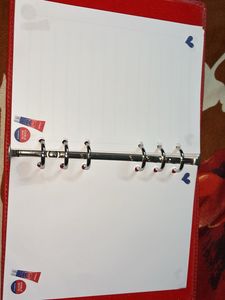 Red Binder Pouch with K-Pop Autograph