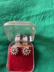 Sparkling Floral Stud Earrings