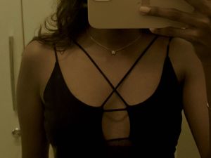 ZARA sheer black top