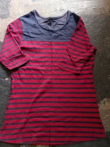 Striped 3/4 Sleeve Top