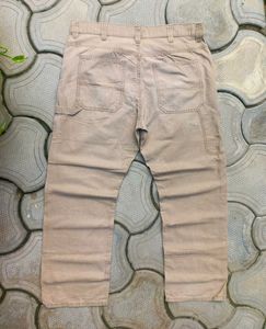 Men's Beige Cargo Pants