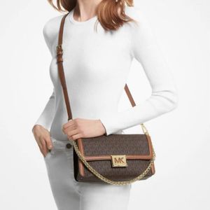 Michael Kors Monogram Chain Shoulder Bag