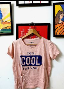 Peach Colour Trendy Top For Women