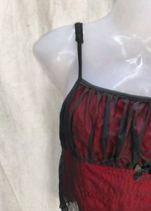 Sheer Mesh Crop Top with Bow Detail