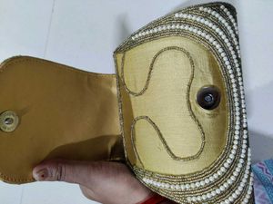 Exquisite Beaded Clutch Bag