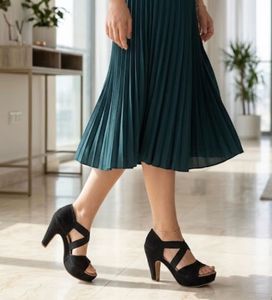 Black Heeled Sandals