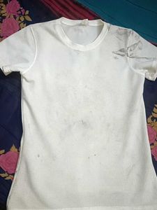 Classic White Crew Neck T-Shirt