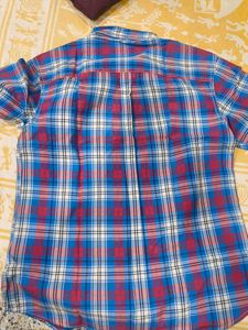 Men's Plaid Short Sleeve Shirt Baree Denim