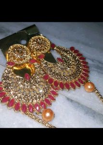 Gold Plated Necklace and Earring Set