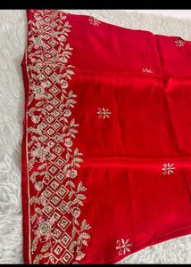 Stunning Red Embroidered Kurta Set with Dupatta