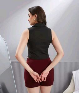 Shein women lapel collor sleevless waistcoat