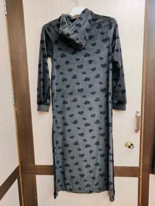 Beautiful Velvet Cosy Night Suit With Hoody