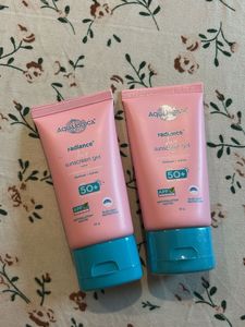Two Aqualogica Radiance Sunscreen Gel