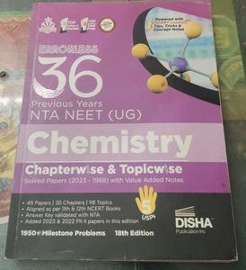 Errorless Chemistry 36 NTA NEET (UG) Solved Papers