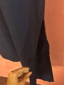 Navy slit Dress