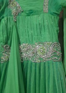 Elegant Green Ethnic Gown