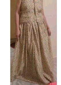 Floral Print Maxi Dress Set