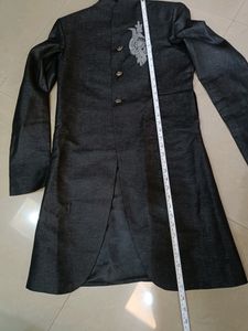 Elegant Black Jacket coat with Silver Embellishmen