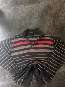 Men's Striped blue seven swetshirt