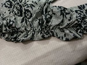 Floral Mesh V-Neck Top