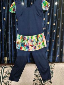 Women's Blue Floral Swimsuit