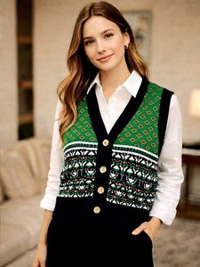 Stylish Patterned Knit Vest Size-38-40