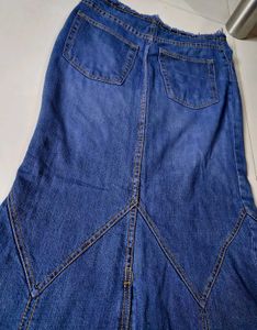 Long Denim Skirt