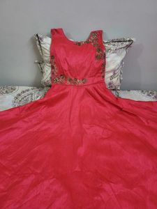 Designer Pink Stylish heavy Party Wear Gown