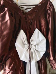 Birthday Slit Grand Gown - Personalized With Bow