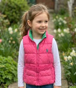 🇺🇸🇨🇦Orignal Green Frog Pink Puffer Vest