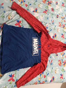 Boys Marvel Hoodie T-shirt