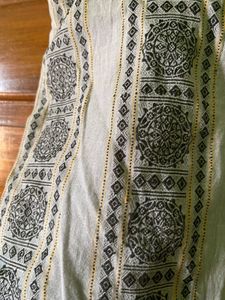 Boho Print Sleeveless Button-Up Blouse