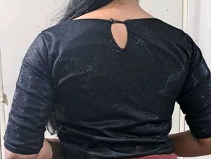 Sparkly Black Blouse