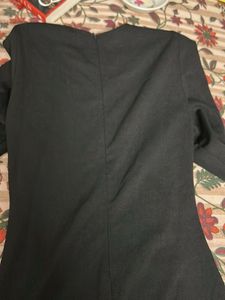 Chic Black Puff Sleeve Dress
